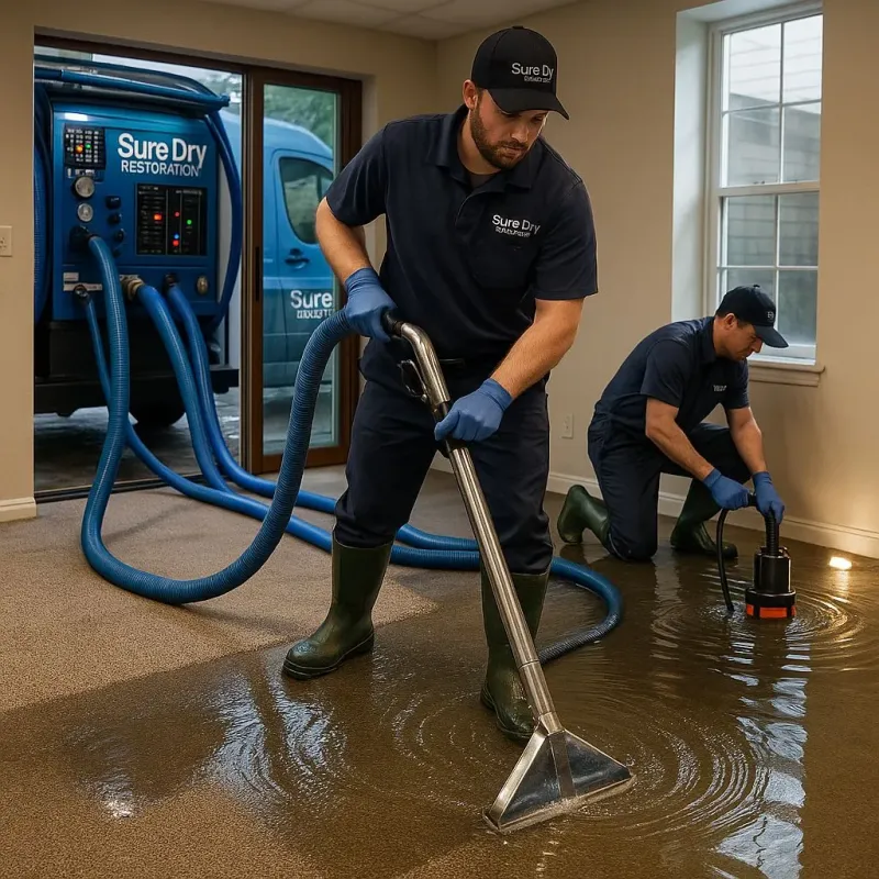 Water Extraction and Removal process in Howard City, MI